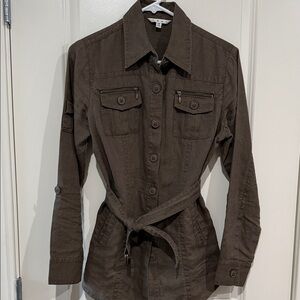 CAbi Dark Brown Utility Jacket
